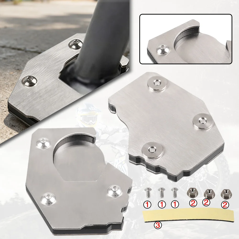 

New Motorcycle CNC Kickstand Side Stand Extension Pad Support Plate For 1050 1090 1190 Adventure 1290 Super Adventure ADV R S T