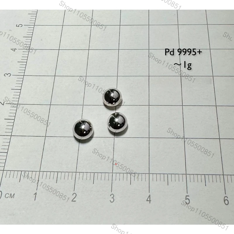 [1g version single-sided convex] mirror effect palladium gold beads palladium pure palladium