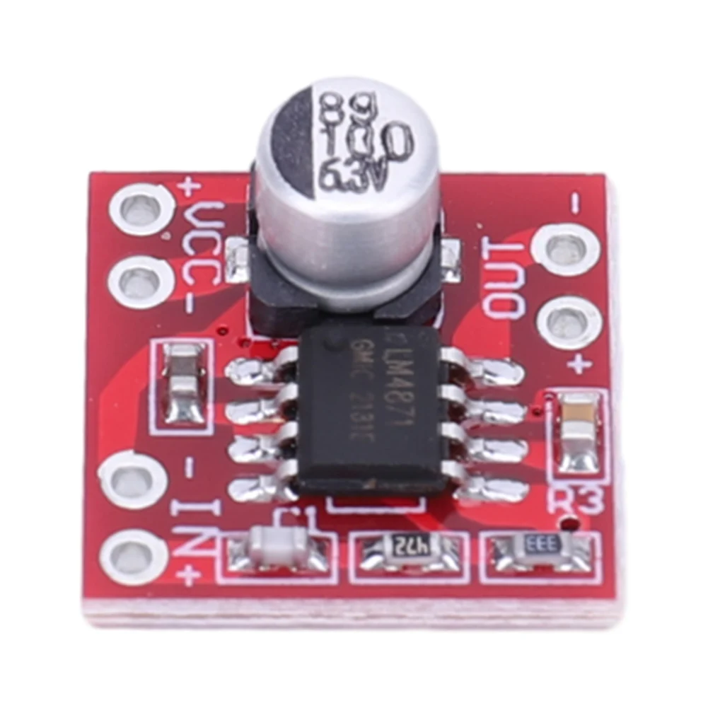 LM4871 Audio Amplifier Module DC 3V-5V Single Channel Amplifier Board Ultra-Small for Speaker Electronic DIY Kit