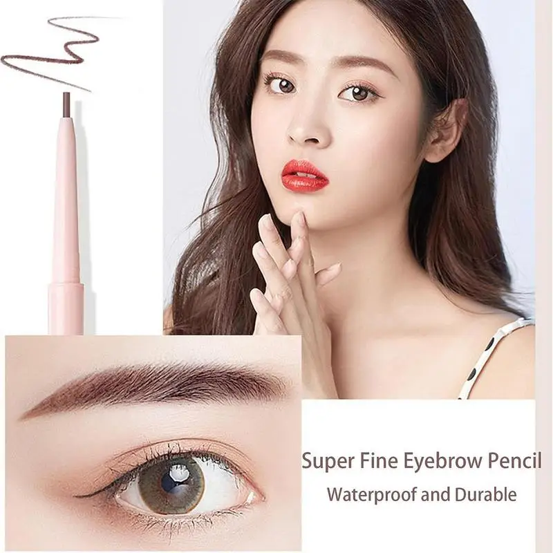 1pcs matita per sopracciglia Ultra Fine precision Brow Definer Long Lasting Waterproof Blonde Brown Eye Brow Makeup 6 colori