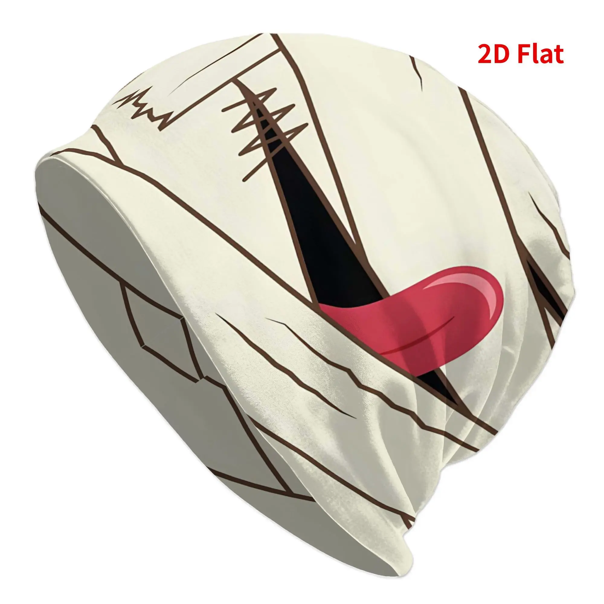 Zombie Halloween Face 2D Print Design Beanies Retro Unisex Lightweight and Warm Hip Hop Style Suitable for Outdoor