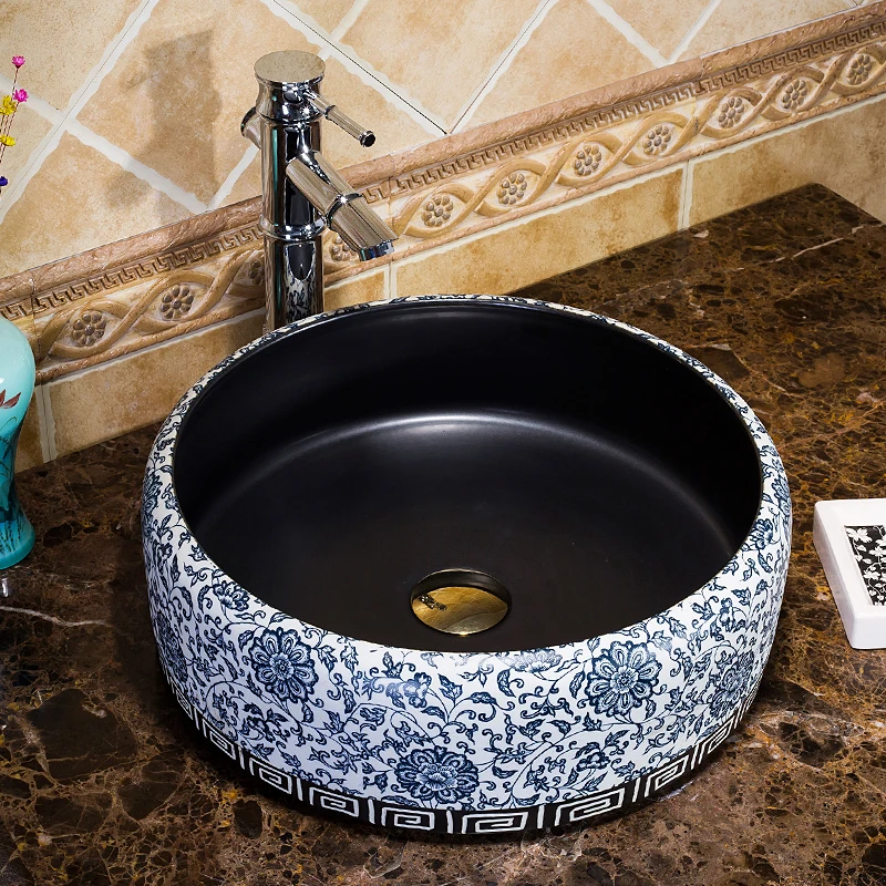 

Chinese Antique ceramic sinks china wash basin Ceramic Counter Top Wash Basin Bathroom Sinks Oval bathroom sink china