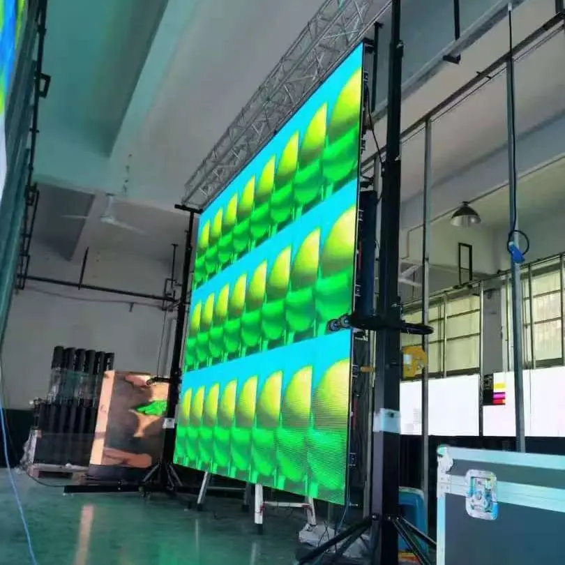 Hanging line array audio stand 6 meters Speaker stand Outdoor stage performance equipment Quadripod telescopic folding