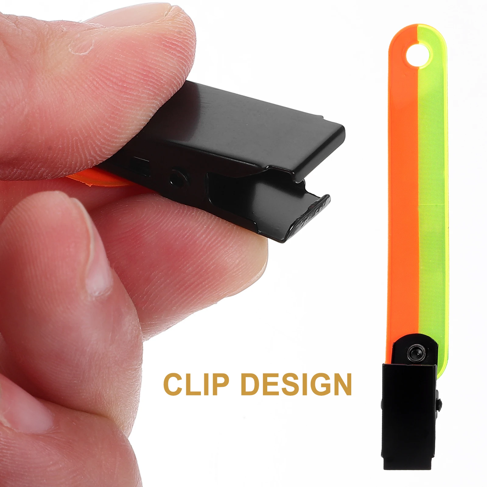 

12 Pcs Fluorescent Band Clips PVC Gear Waterproof Glow Markers Camping Hunting Accessories Reflective Trail Indicators