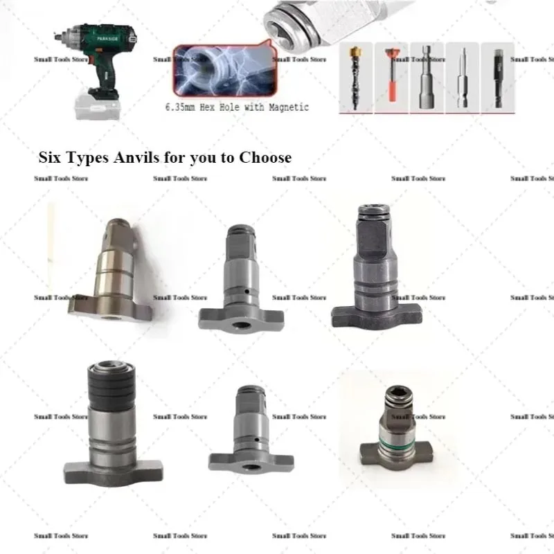 1/2' Dual Use Impact Wrench Conversion Spindle Anvil Replacement Electric Wrench Parts Kit for Dewalt Parkside Screwdriver Tools