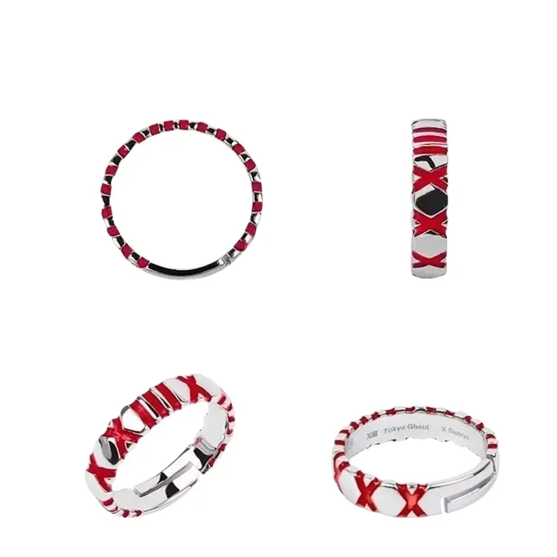 Anime Tokyo Ghoul Ring JUZO Suzuya Cosplay Unisex Adjustable Rings Accessories Gift image 6