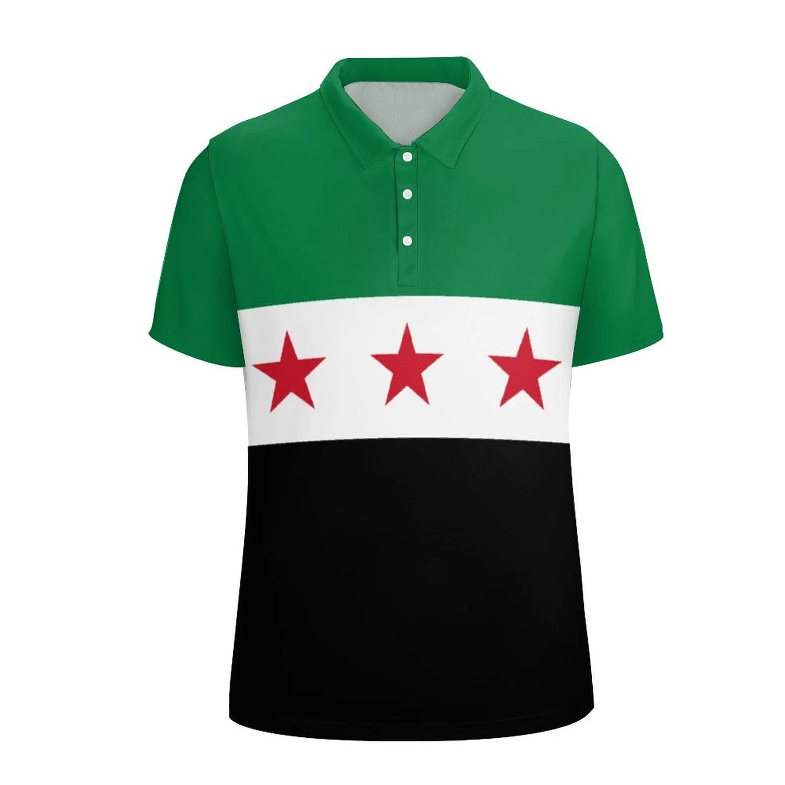 New Models Unisex Polo Shirt Syria Flag 1932-1963 3D Printed Man Polo Fashion Clothing Summer Business Casual Short Sleeves Tops