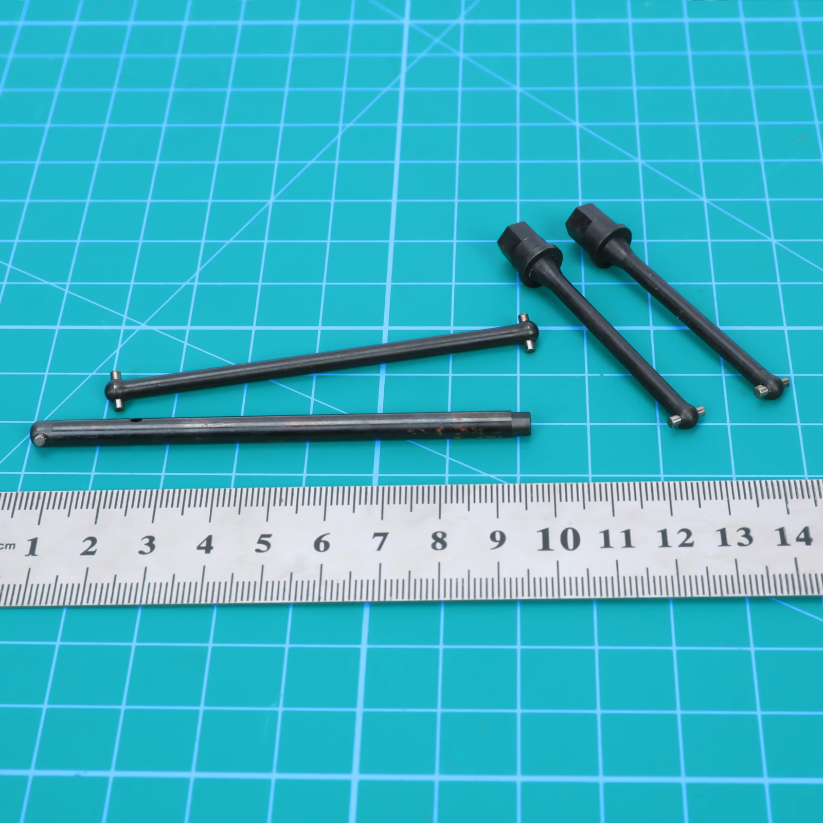 #45 steel Dogbone Center Driveline Set, Rear Axle Shafts for 1/18 Axial Yeti Jr. Can-Am Maverick upgrade parts