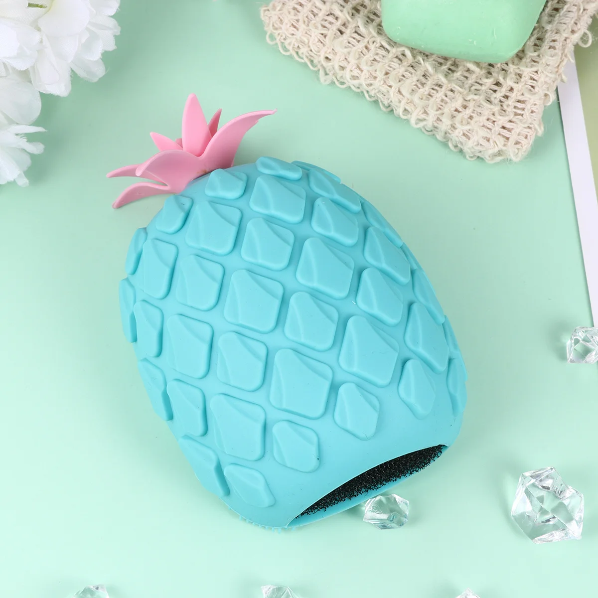 

Silicone Bath Brush Shape Sponge Inner Shower Scrubber For Body Washing Exfoliating Durable Bathing Tool Shower