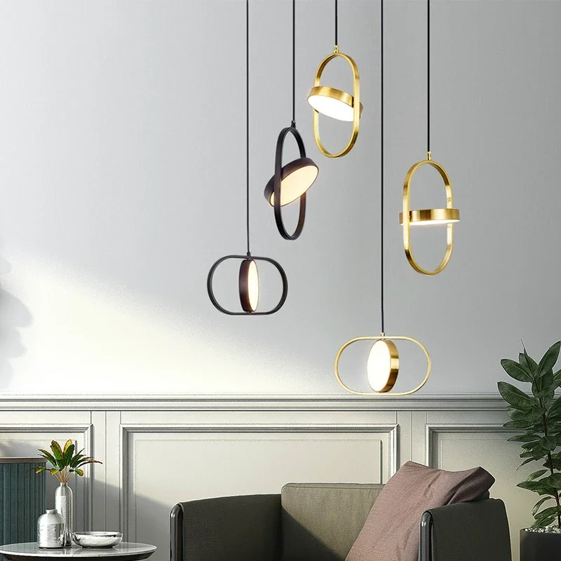 Modern Led Pendant Lights Fixture Bedroom Kitchen Dining Room Hanging Lamps Luminaire Suspension Gold Home Decoration Lighting