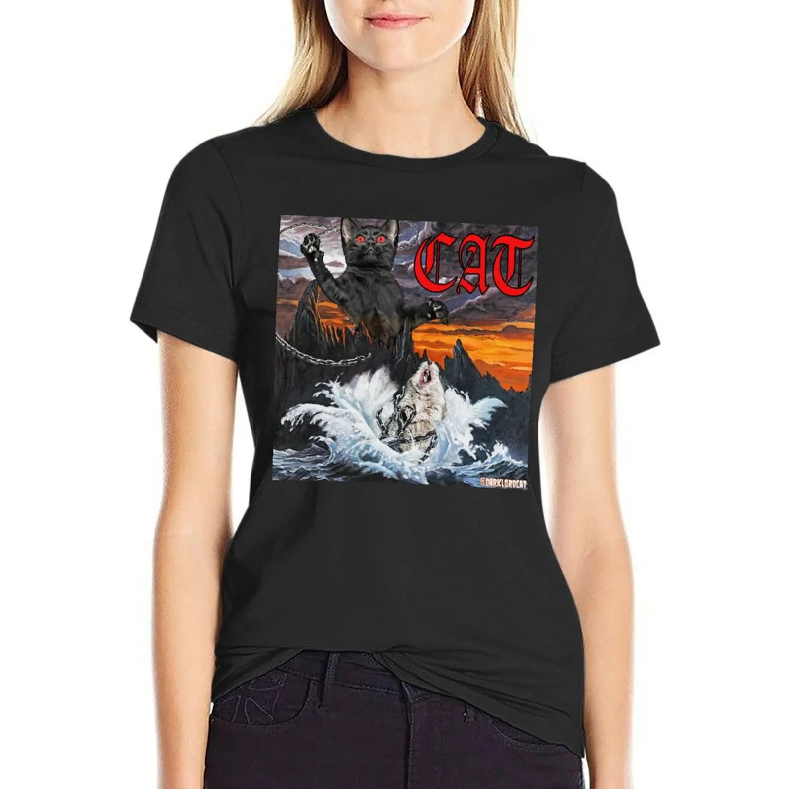 

HOLY CAT T-Shirt animal print shirt for girls aesthetic clothes quick-drying animal print Top Women