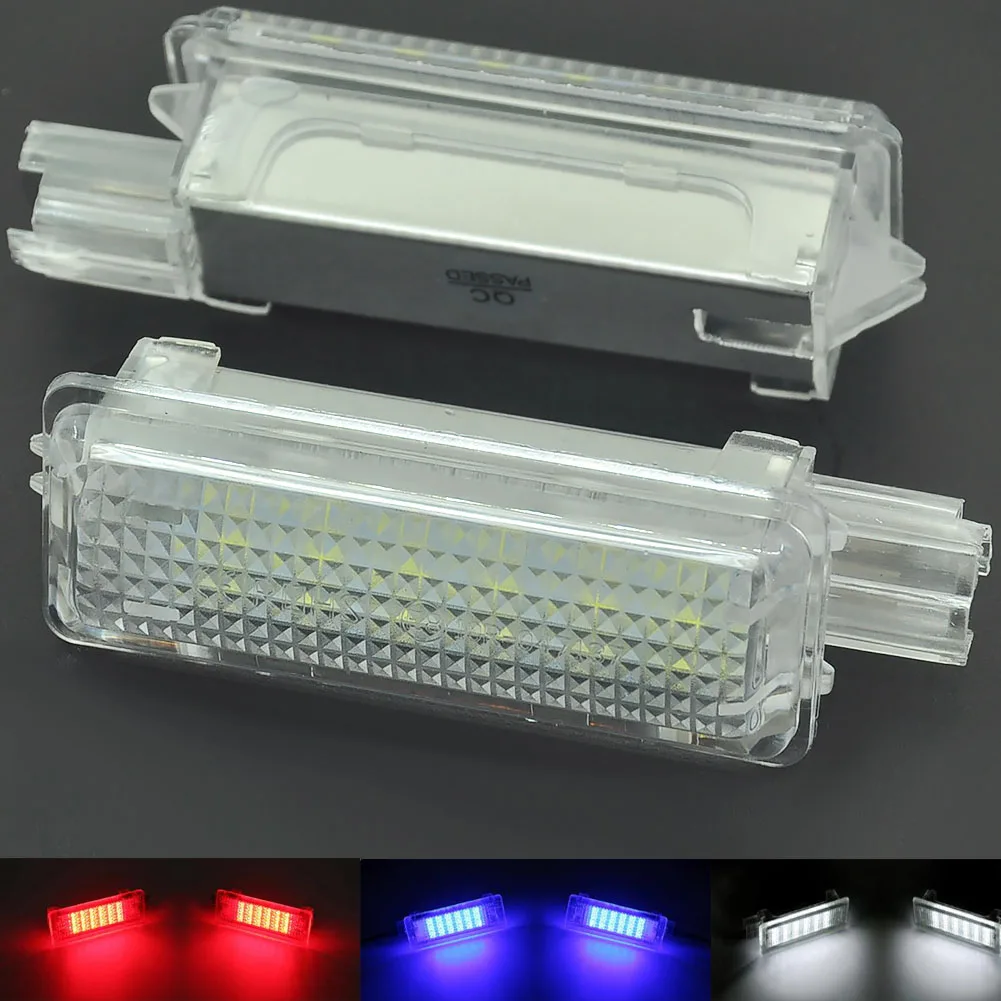 2Pcs White LED Interior Boot Trunk Lamps Luggage Compartment Light For Ford Focus C-Max Fusion Mustang Escape Transit Connect