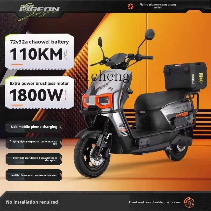 TQH Flying Pigeon Firmament Electric Motorcycle Adult Long Range Electric Vehicle High Speed Electric Motorcycle