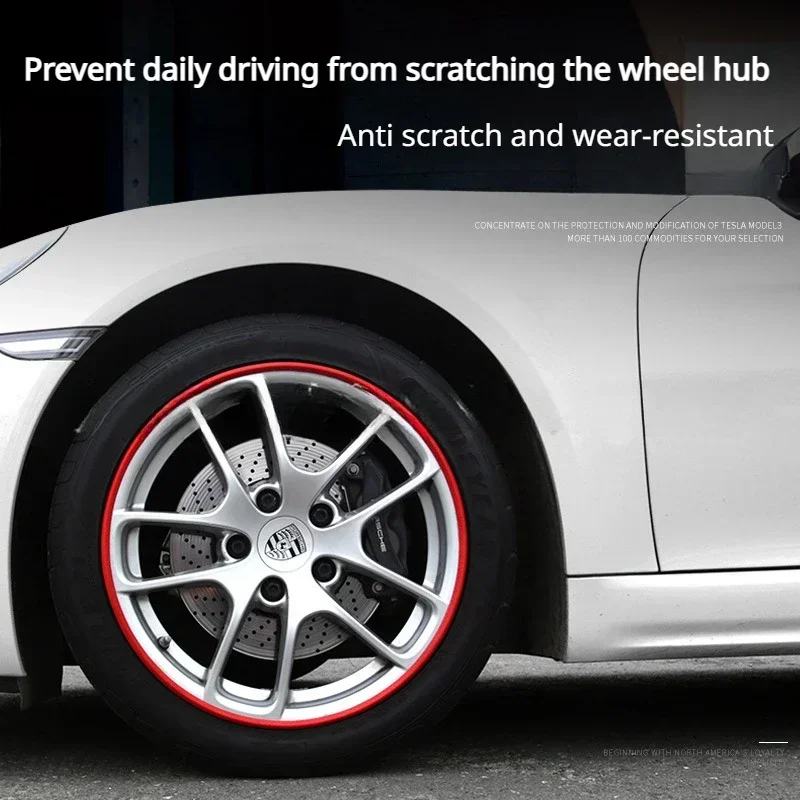 Wheel Hub Protection Ring16/17/18/19/20/21 inch for Tesla Model 3 Y S X Car Rims Ring Protectors Vehicle Wheel Rims Guard Strips view 4