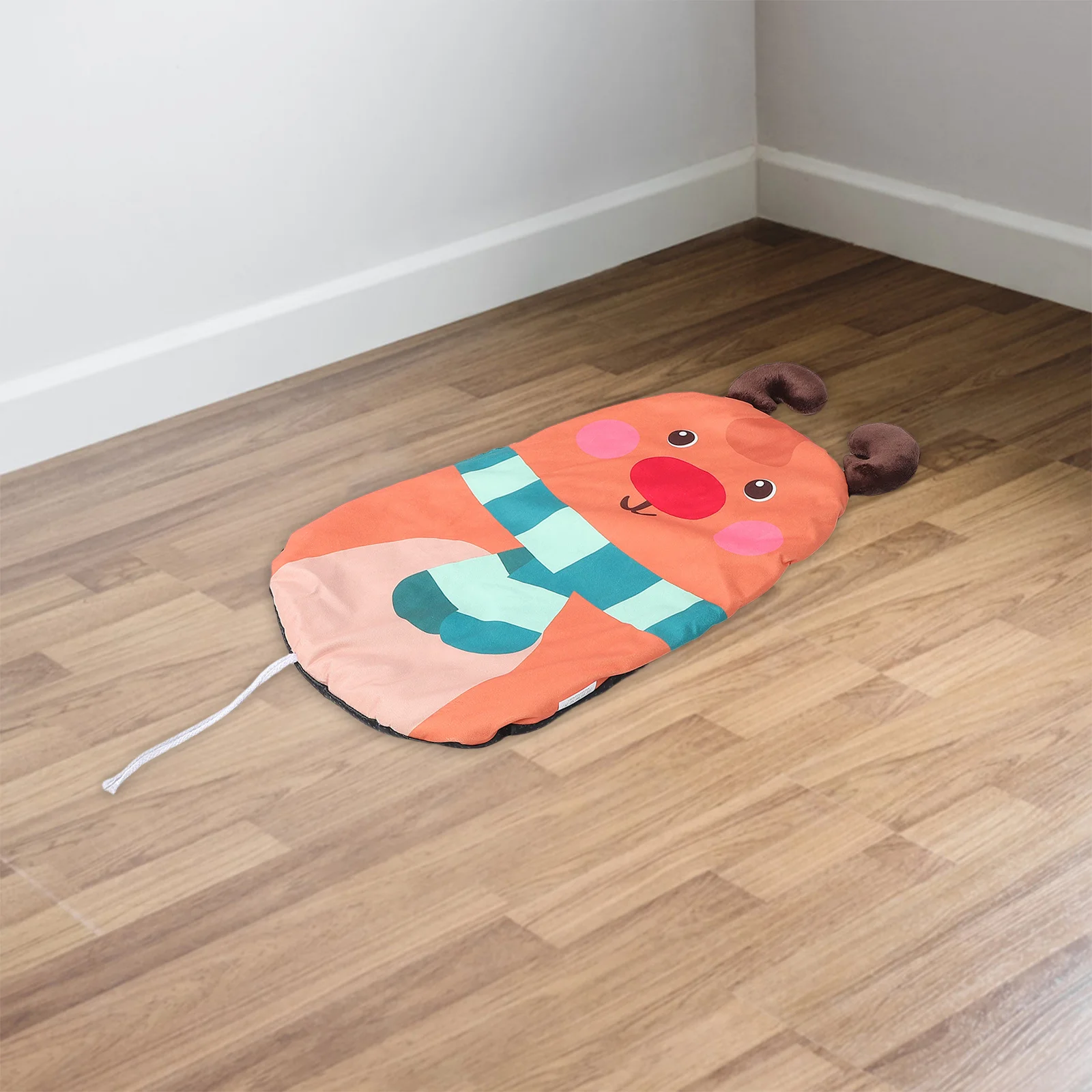 

Pet Mat Cute Deer Design 26x17 Filled PP Cotton Dog Cat Bed Breathable Machine Washable Dog Crate Cushion Small Pets