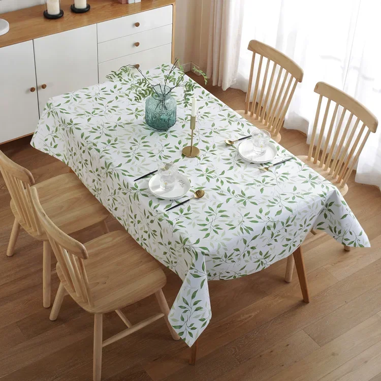 

1pc Lemon Pattern PVC Tablecloth Home Waterproof Oil-proof Washable Dust-proof Table Cover Tabletop Kitchen Dining Table Decor