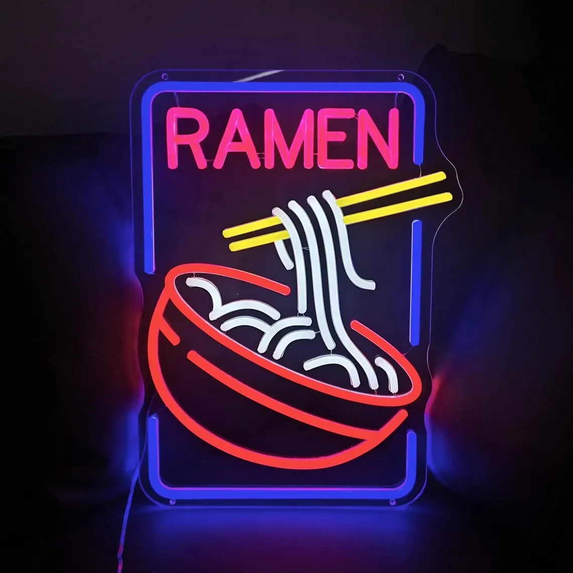 Ramen Neon Sign, Japanesse Ramen Sign, Food Wall Decor, Custom Ramen Business Led Sign, Ramen Bowl Neon Sign, Japanese Anime