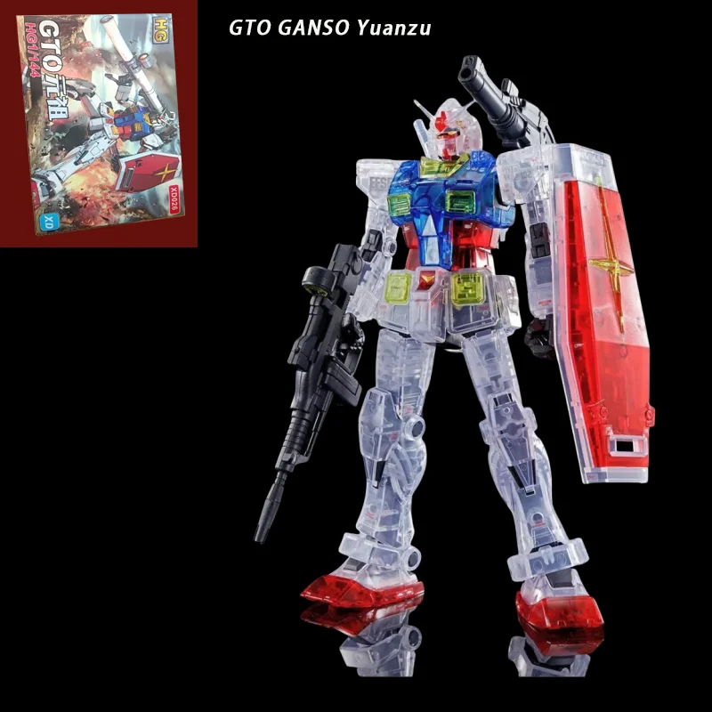 GTO Ganso Yuanzu Kleur Transparante Versie RX-78-2 HG 1/144 Monteren Het Model Action Figure Decoratieve Speelgoed Gift Collectible