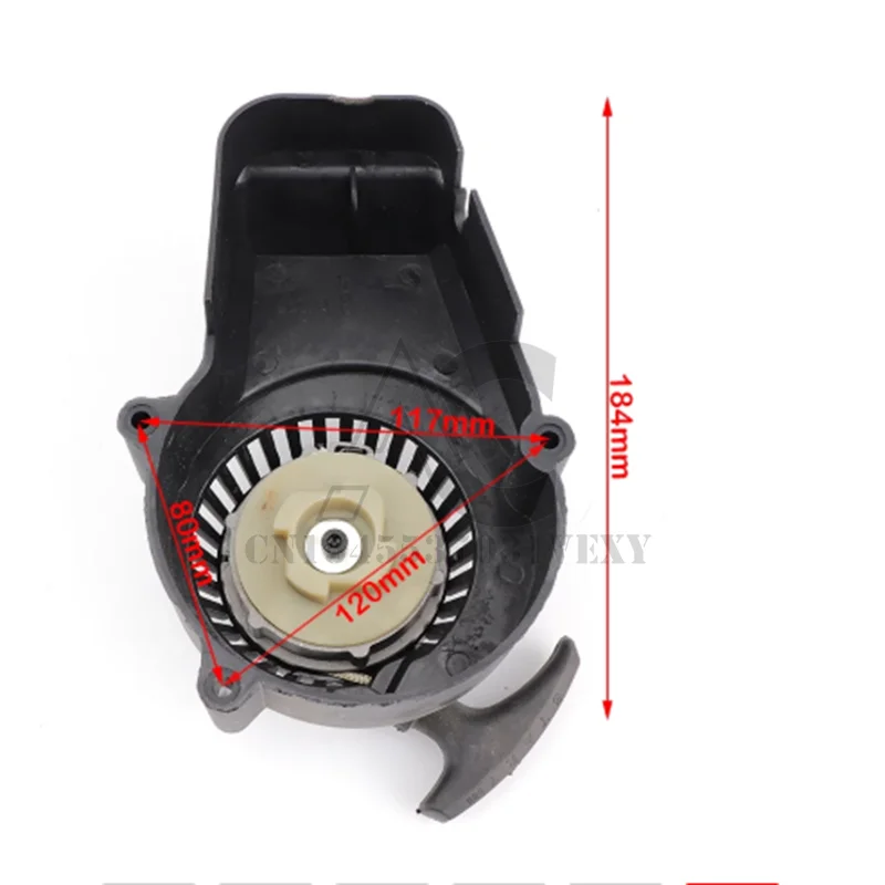 Hand pull starter, suitable for 2-stroke 47cc 49cc engine pocket bike, mini motocross bike, children’s ATV quad bike