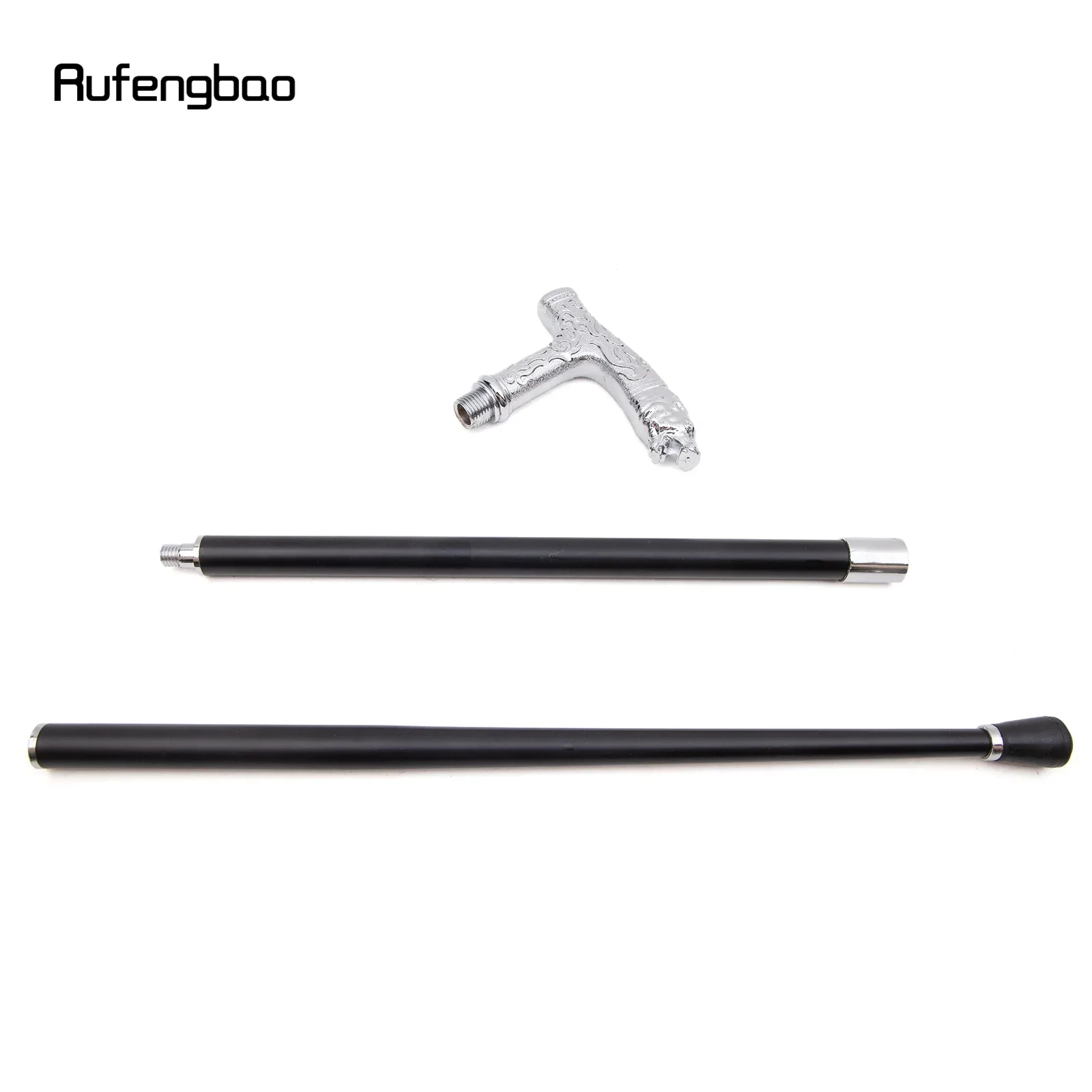 ไม้เท้าลายหรูหราด้ามจับรูปหมีขาว สำหรับงานปาร์ตี้ แฟชั่น สง่างาม ไม้เท้าตกแต่ง คอสเพลย์ ด้ามจับไม้เท้า 92 ซม.