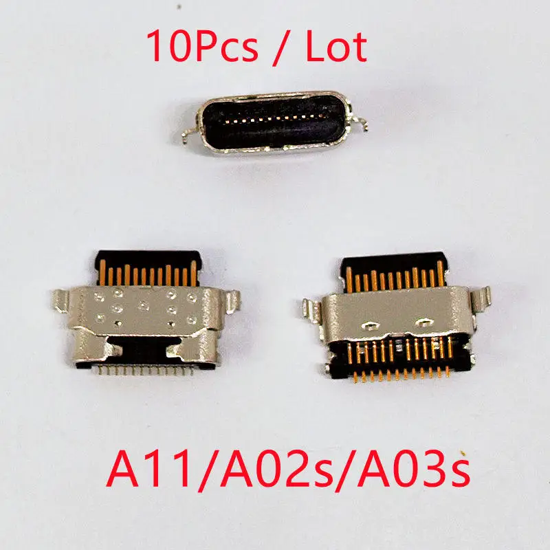 10 piezas para Samsung A12 A10s A21s A11 A20s A22 A32 A33 A01 A30s A31 A51 A50s A71 A70s A52 A72 Puerto de Carga USB Conector Cargador 5