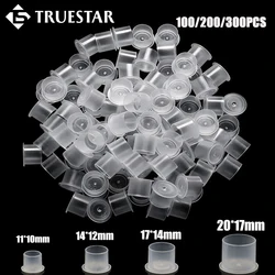 100/200/300Pcs Tattoo Ink Cups 11/14/17/20MM Disposable Ink Caps Permanent Makeup Pigment Container Cap Tattoo Accessories