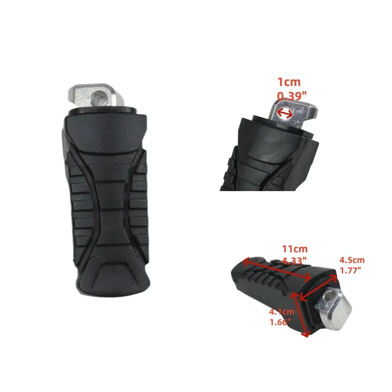 オートバイ後部乗客用フットレストフットペグアドベンチャーアルミフットペグブラケットラバーカバーbmw-gs1250-r1250gs-adv-r1250gs用