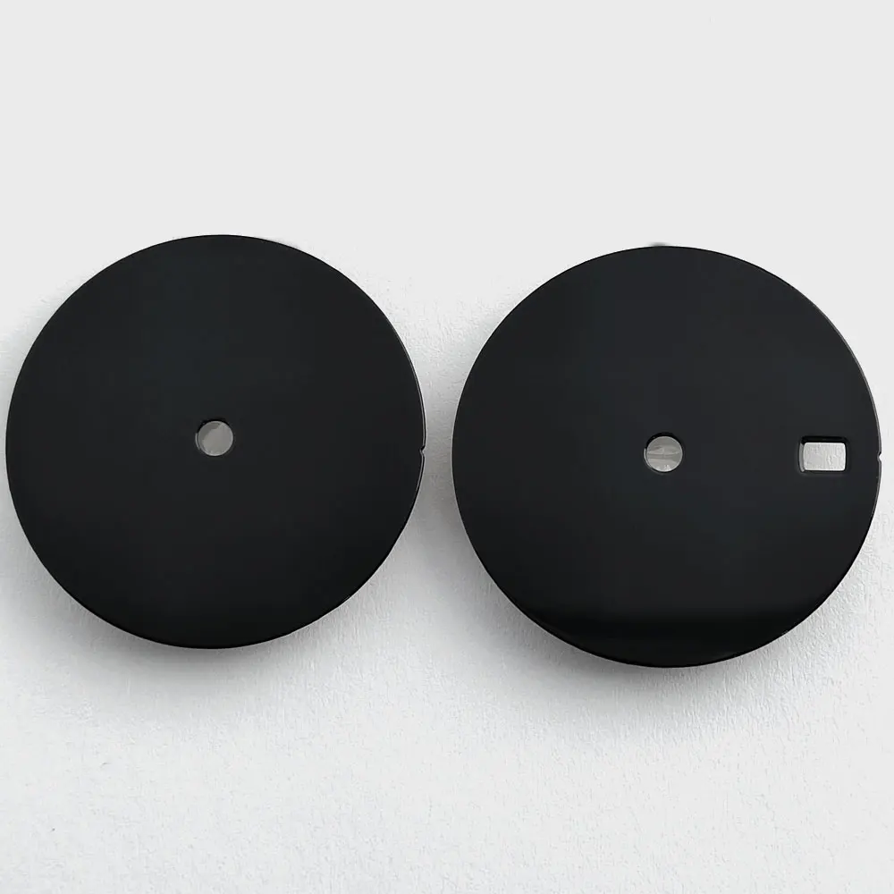 28.5mm dial esmalte nh35 dial logotipo personalizado mostrador preto para nh35 nh36 movimento relógio acessórios de substituição mostrador