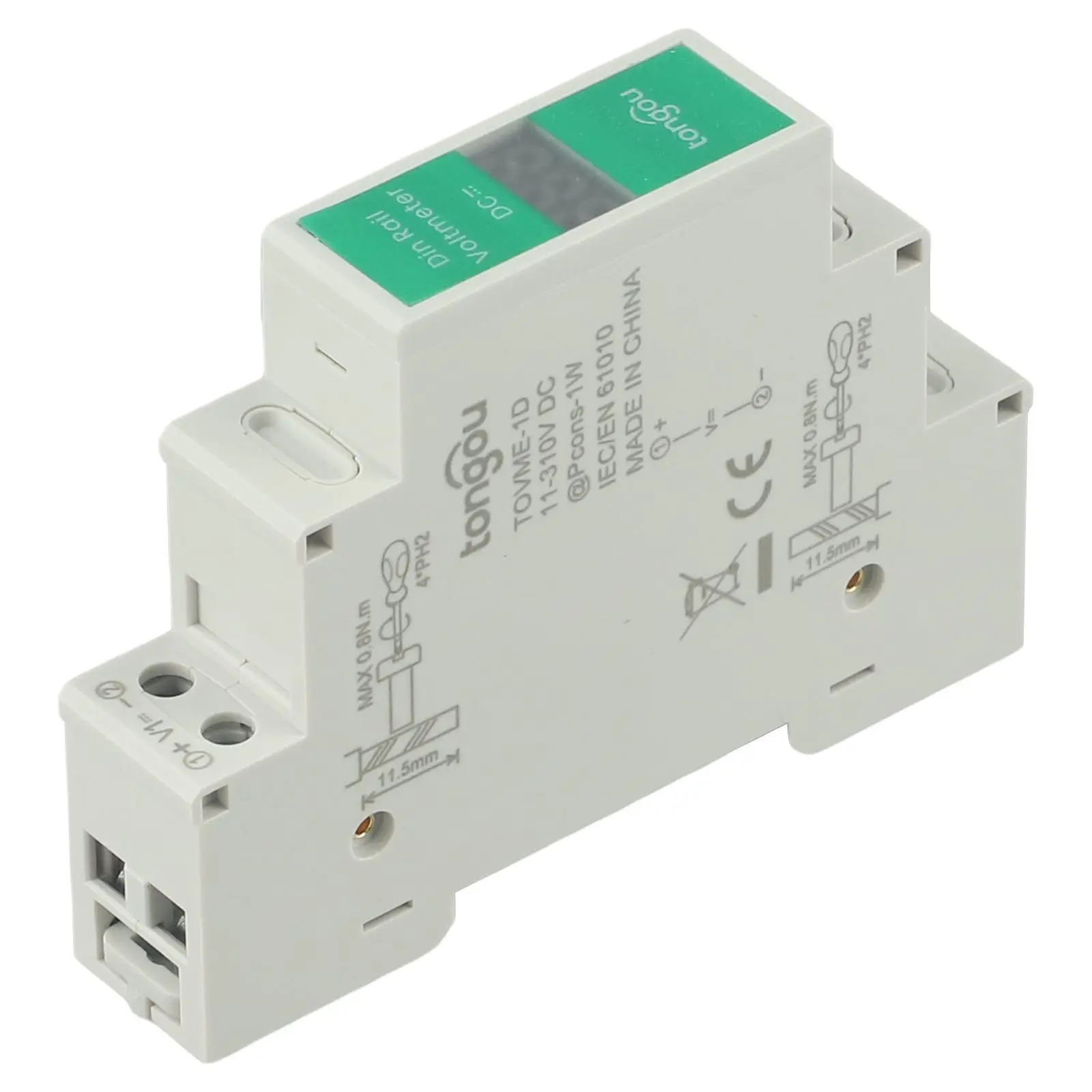 Digital Display Voltage Meter LED Digital Voltage Meter Accurate Readings High-definition Digital Screen Temperature Resistant