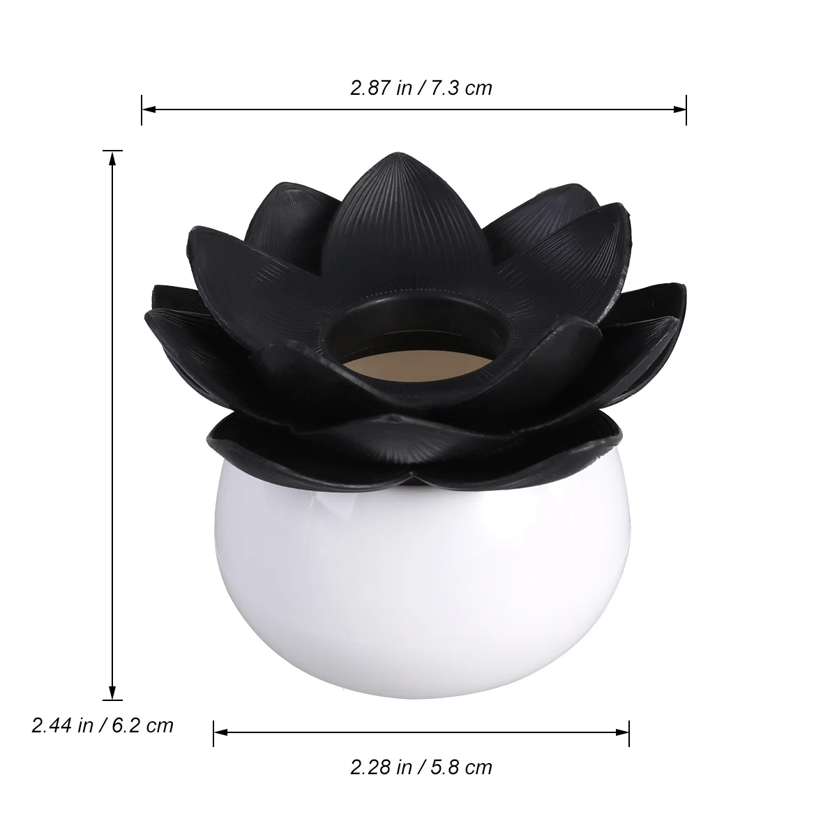 

Premium Lotus Toothpick Box 2PCS Eco Friendly Cotton Swab Holder Desktop Storage ganizer Black Decorative Container for Room
