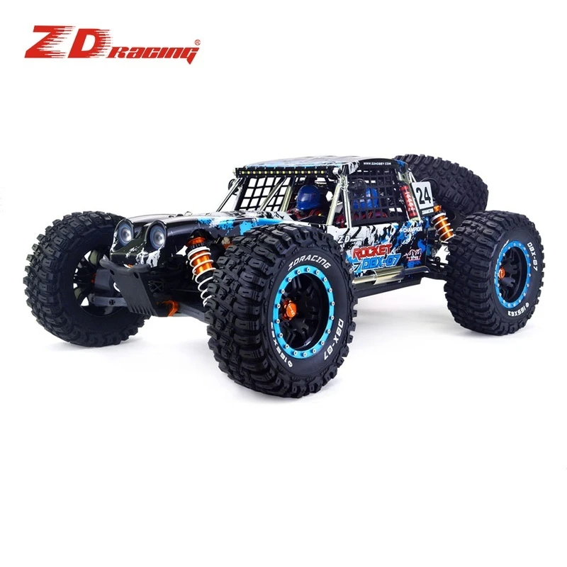 ZD Racing DBX-07 سيارة RC بدون فرش 1/7 مقياس 4WD مركبة كهربائية للطرق الوعرة شاحنة صحراوية مع لعبة التحكم عن بعد للفرامل الميكانيكية