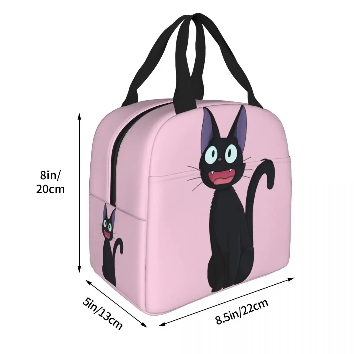 Kiki\'s Delivery Service Witch Jiji Cat Kawaii Insulated Lunch Bags Cooler Bag Lunch Container Tote Lunch Box Food Storage Bags