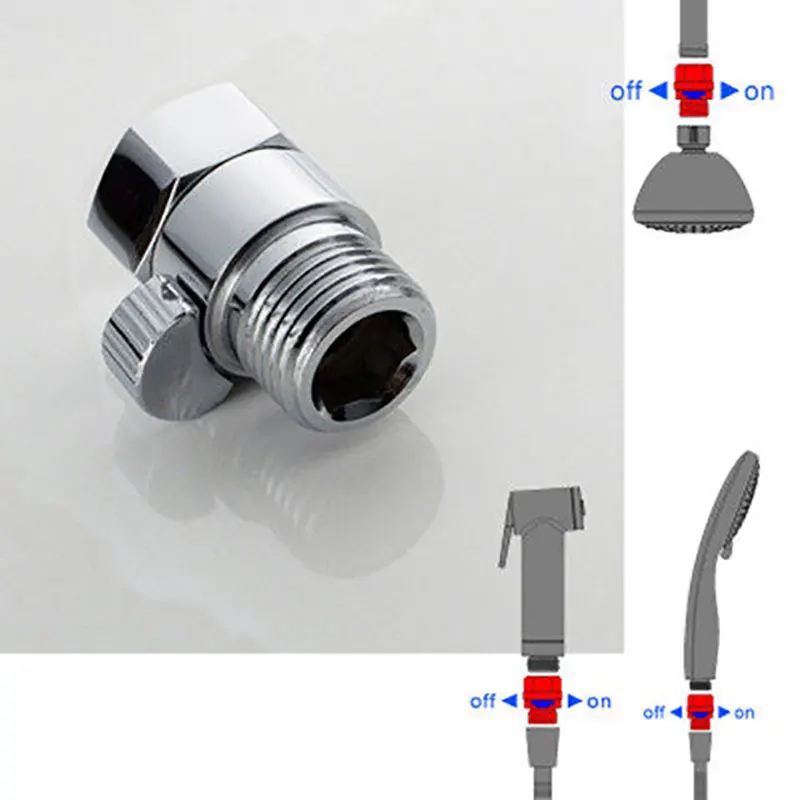 

G1/2 Copper Shower Shut-Off Quick Open Adapter Flow Regulator Stop Switch For Shower Hand Bidet Sprayer