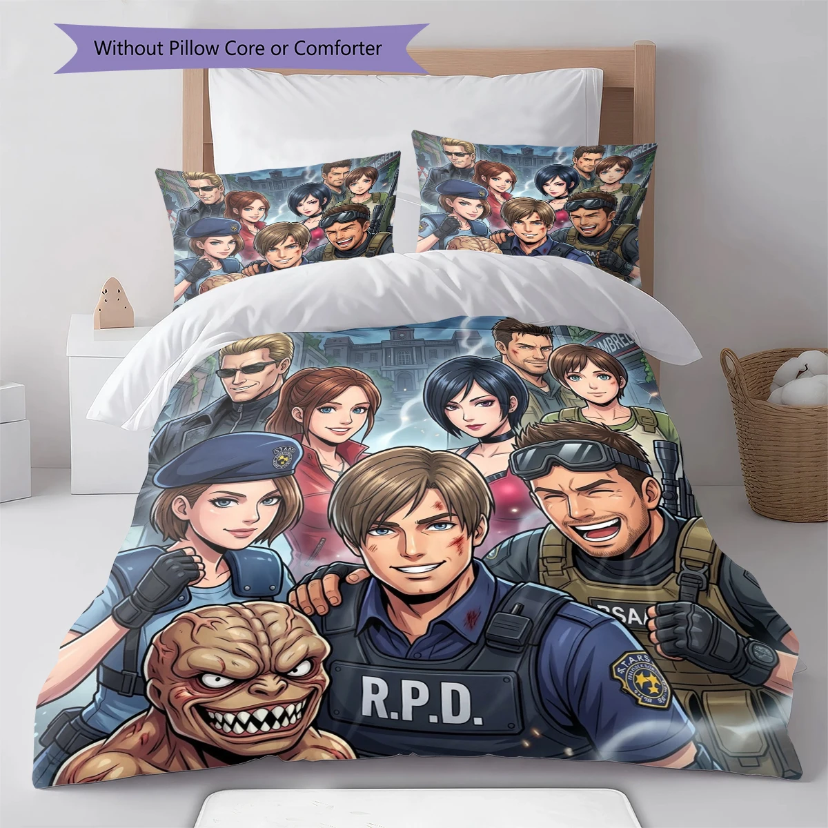 Resident Evil Duvet Cover Soft Cozy, Kids Bedding Gift Set,Size  Different Sizes -HE114