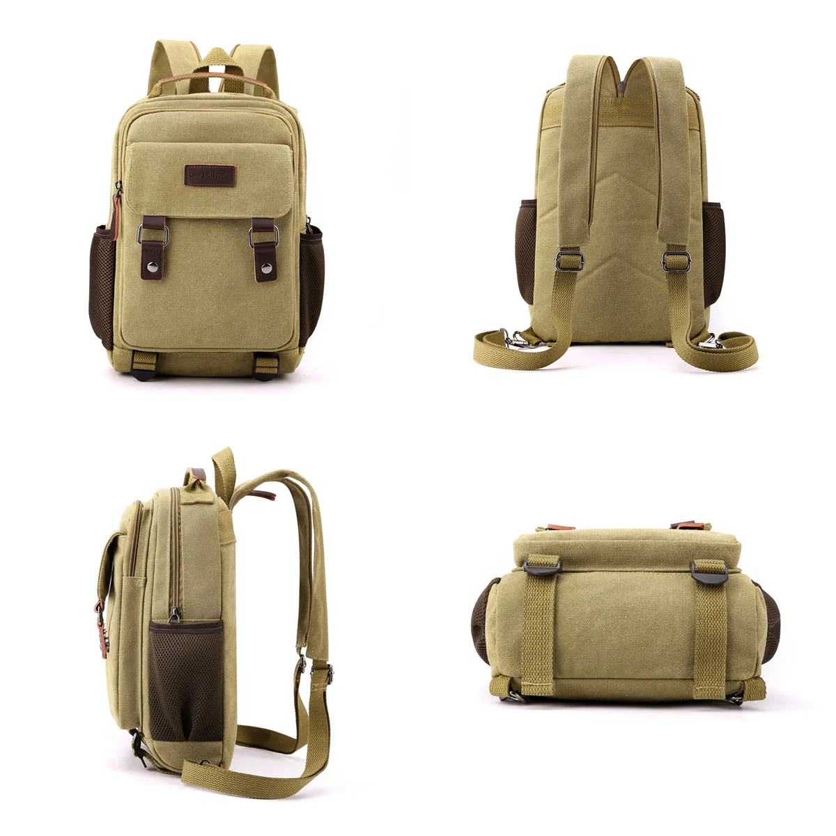 Chest Bag Men's New Retro Backpack Leisure Multifunctional Business Travel Single Shoulder Bag Messenger Bag