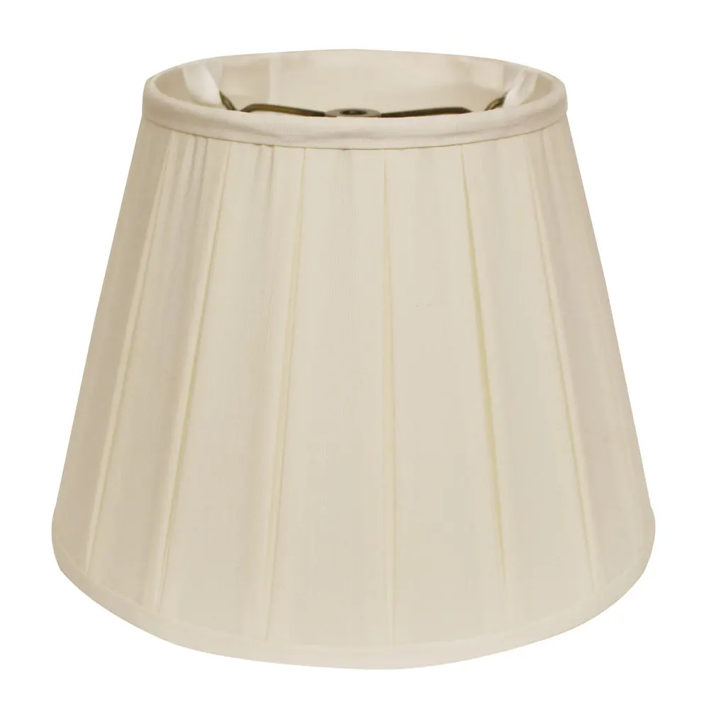 

Box Pleat Lampshade Slant English Shantung Silk Softback Light Cover with Washer Fitter for Table Floor Lamps Classic