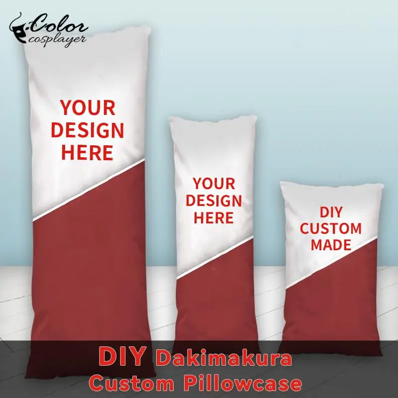Color Cosplayer Diy Dakimakura Double Side Print Hugging Body Pillow Case Anime Cosplay Props Soft Pillow Cover Otaku Gift