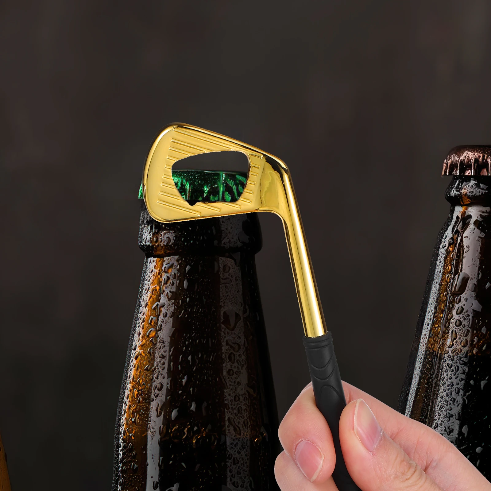 

Sturdy Metal Golf Themed Bottle Opener for Beer Soda Caps Unique Kitchen Gadget Bar Tool Novelty Gift for Father Grandpa