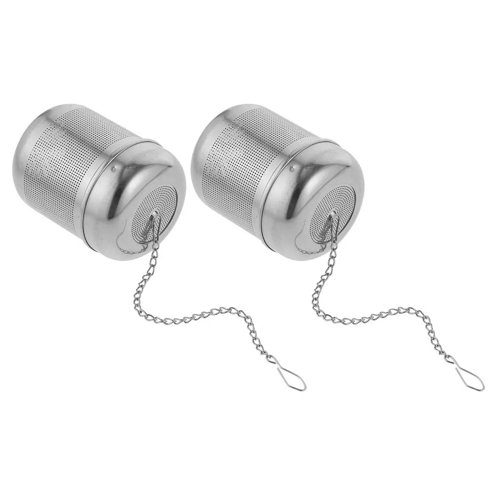 

2Pcs Stainless Steel Seasoning Strainer Kitchen Spice Filter Tea Infuser Safe Mesh Design Loose Leaf Soup Seasonings