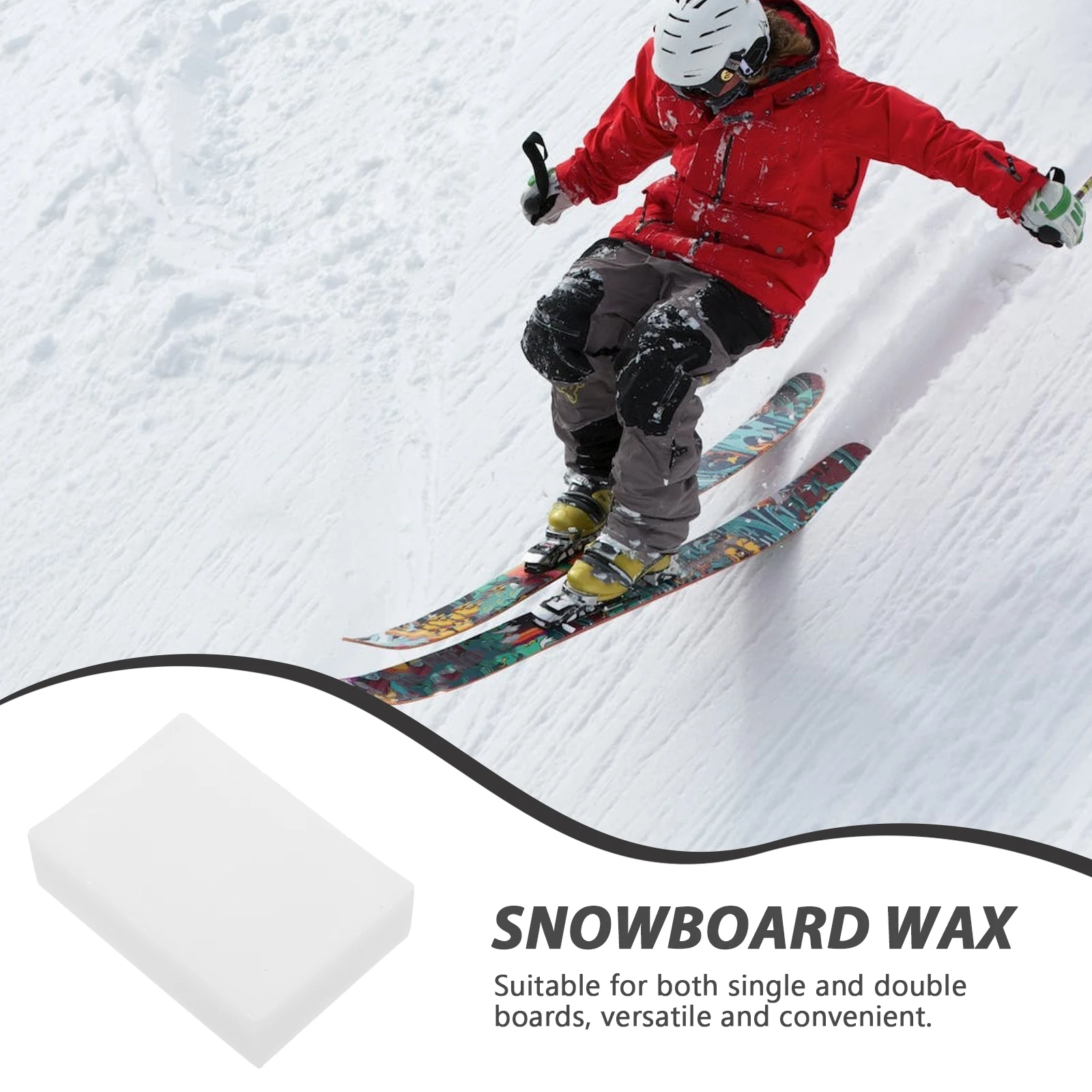

Snowboard Wax Ski Rub on Skateboard Cleaning Snowbaord and Block Slip All Temperature Quick
