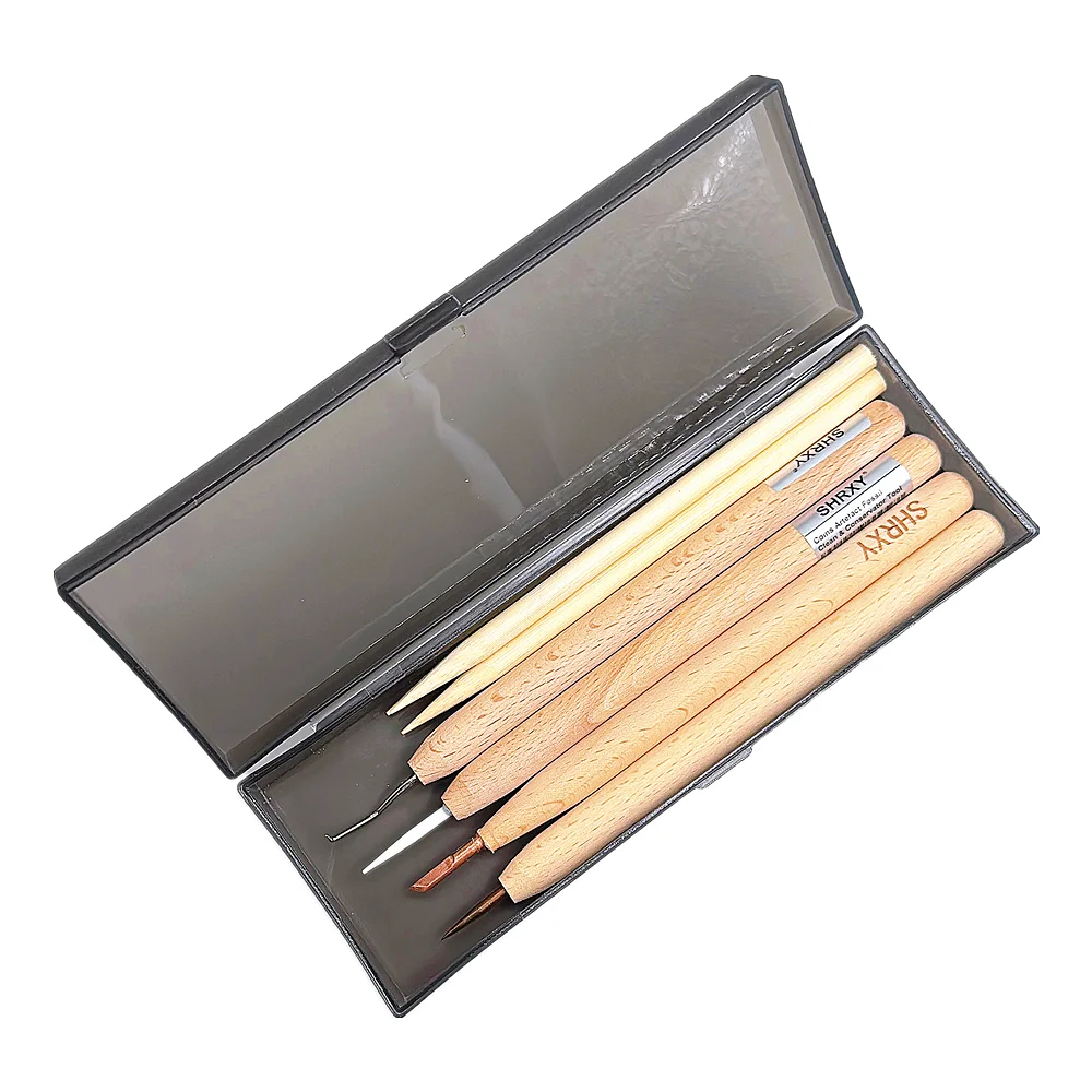 Conservator Cleaning Restoration Pencils High Hardness Cleaning Bamboo Sticks for Coins and Artifacts-Pencil Set