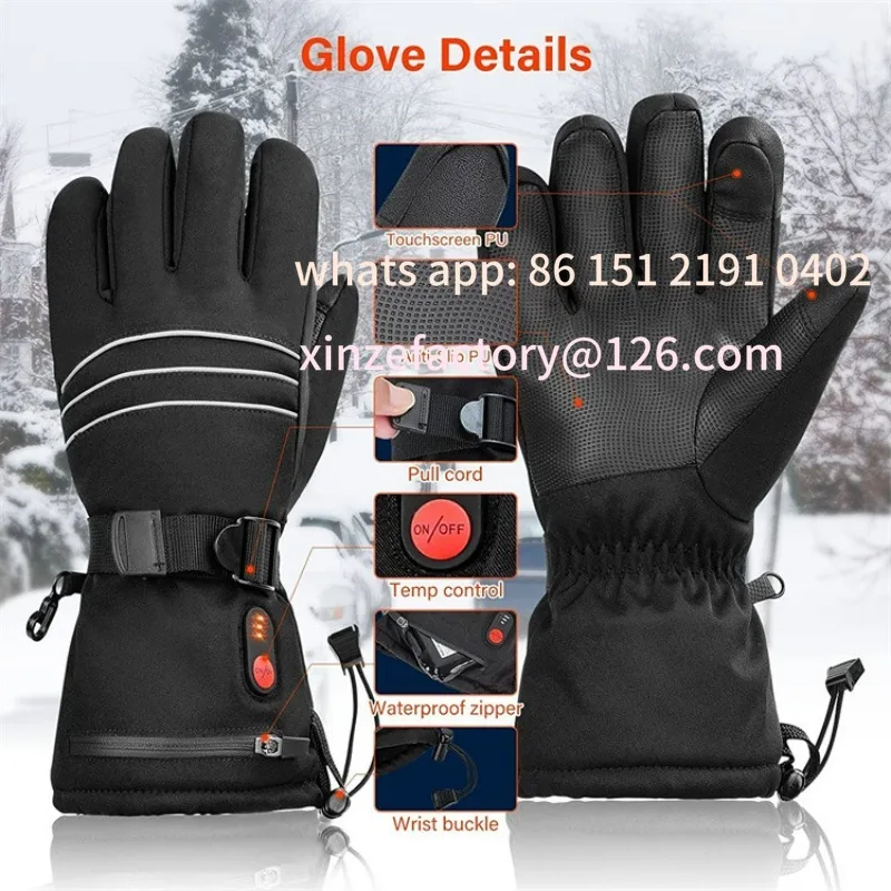 Customizable Winter Heating Gloves Outdoor Ski Riding Heating Smart USB Electric Heating Hand Warmer