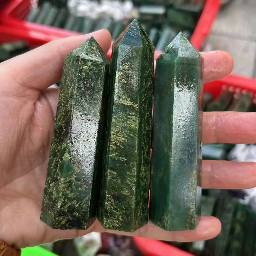 80-100mm Natural Crystal Emerald Tower. Green Mineral Specimen Stone, Home Decoration Gem, Rare Healing Stone