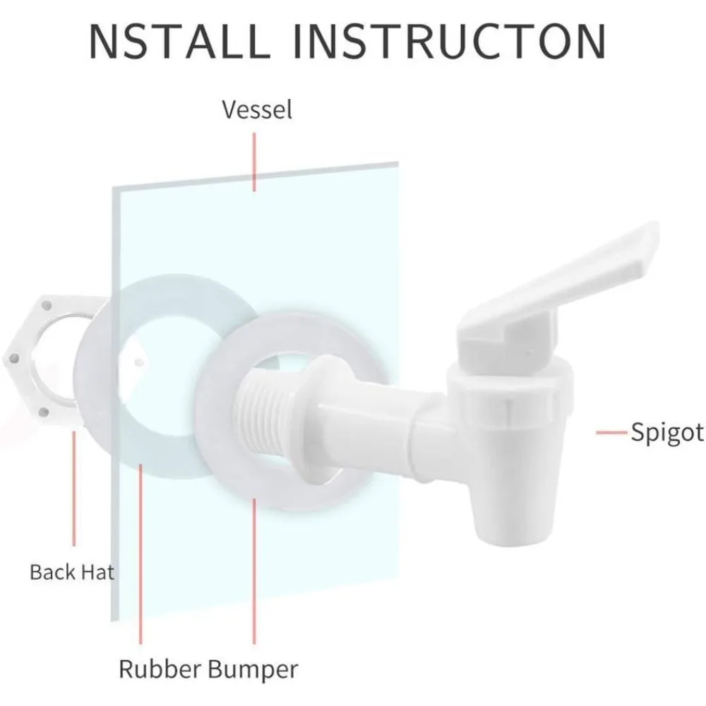 

5PCS Barrel Water Tank Faucet With Filter Wine Valve Water Dispenser Switch Tap Bibcocks Plastic Glass Wine Bottle Faucet Jar