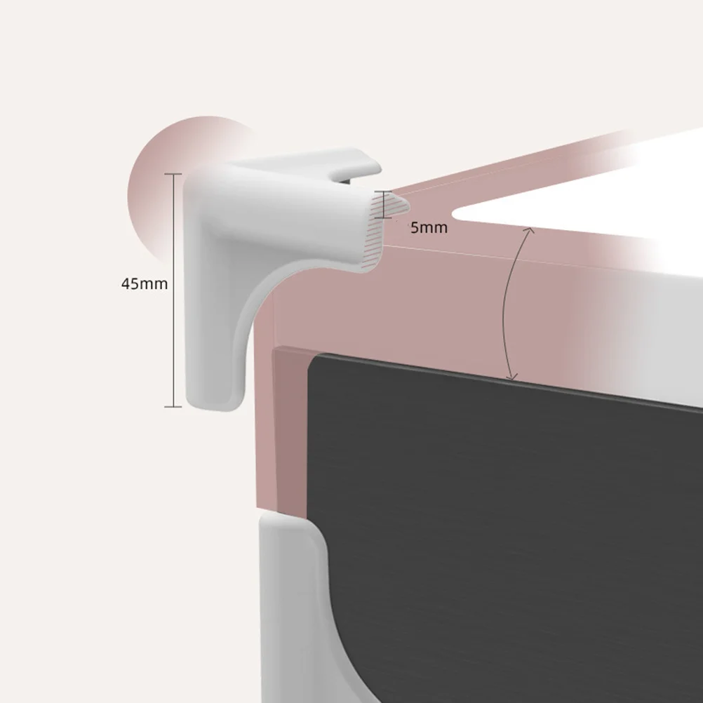 

4Pcs Kid Safe Corner Protector Flexible Silicone Desk Table Edge Guard for Home Furniture Protection Grey Desk Protector Corner