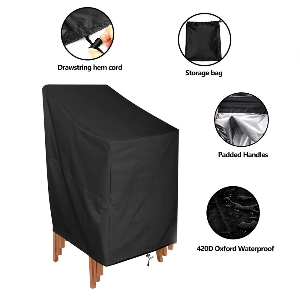 1pc Patio Chair Cover Waterproof Outdoor Garden Furniture Protect Universal Lounge Deep Seat Cover Easy-Going UV Resistant image 3