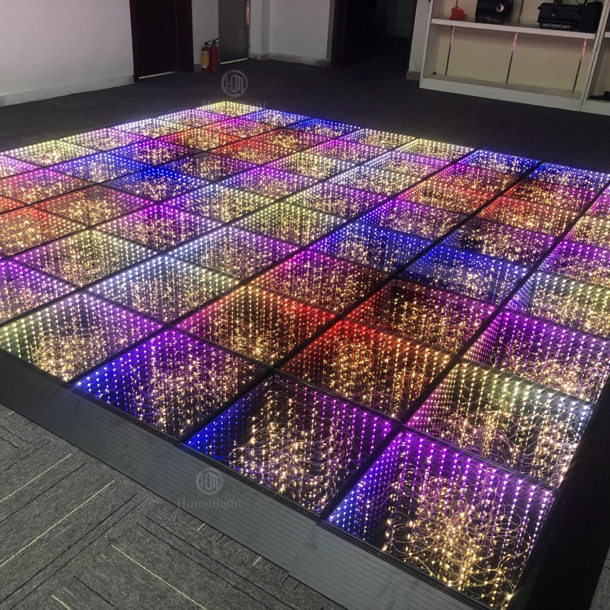 

New Arrival Light up Wired Starry 3D Infinity Mirror LED Dance Floor