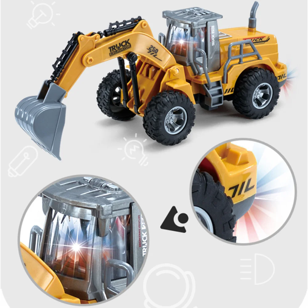 1/30 RC Excavator Remote Controlled Bulldozer Truck Car Construction Vehicles Toy Radio Control Bulldozer  for Boys Toys Gifts