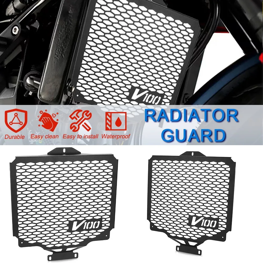 2026 2025 2024 Motorcycle For Moto Guzzi V100 Mandello V100S 2022-2026 Radiator Guard Cooler Cover Grille Protection Parts 2023