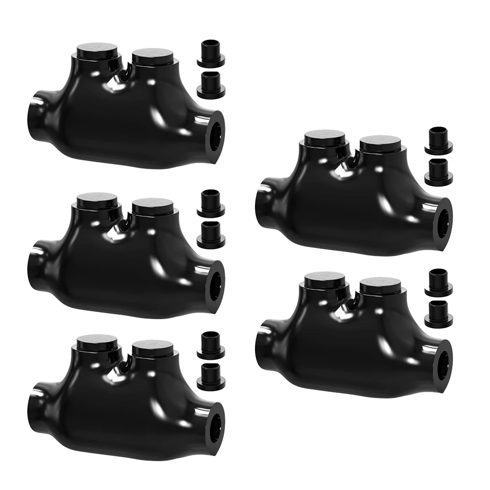 5 Pcs Electrical Insulated Connectors for Mixed Conductor Splicing Copper Aluminum 20 AWG 10 AWG 2 AWG 4 AWG 6 AWG